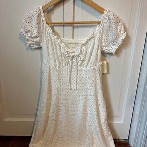 Aeropostale white eyelet dress - size XS